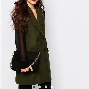 Mango Sleeveless Tweed Blazer- USA Small